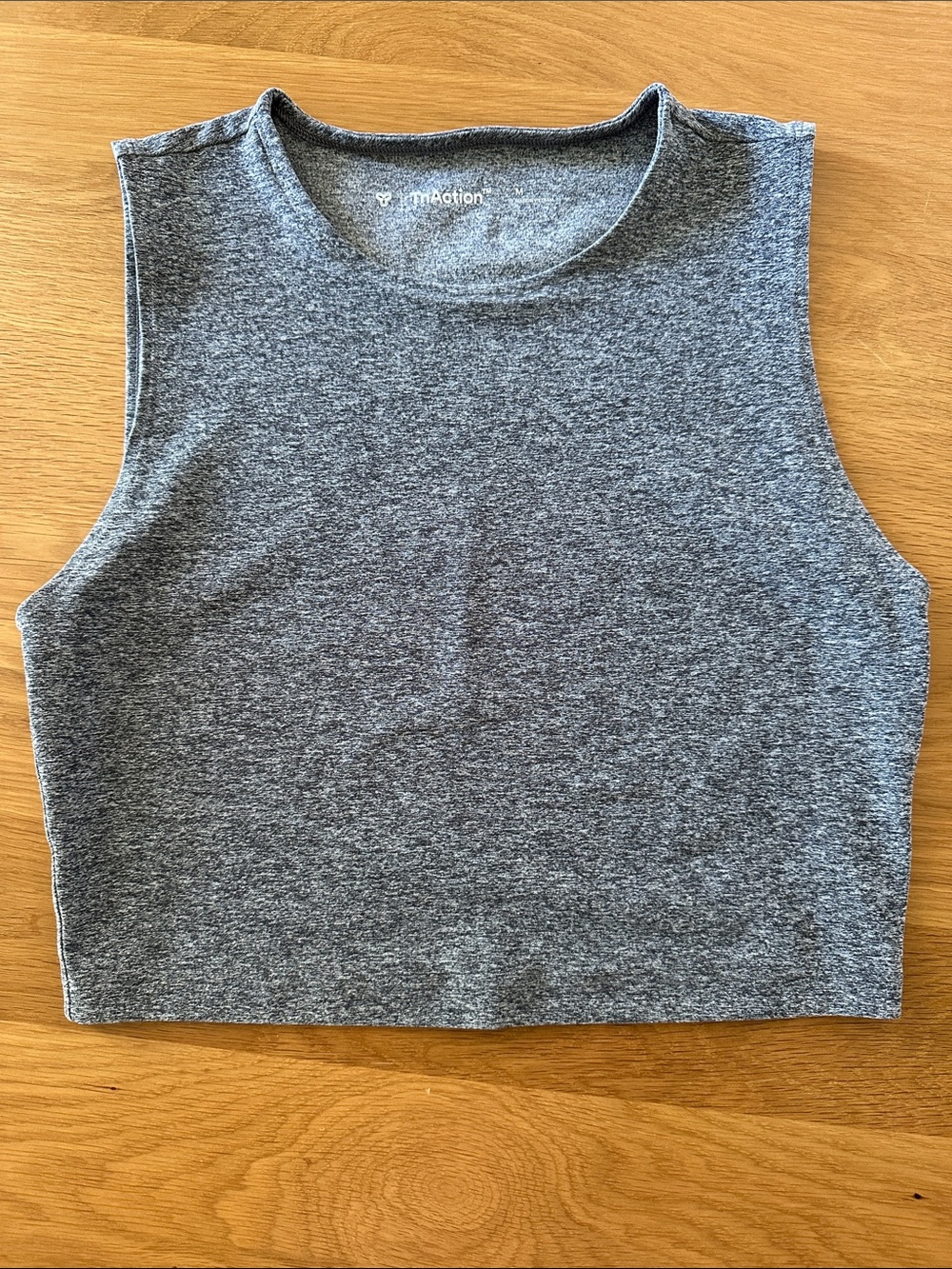 TNA Activewear Heather Grey Cropped Tank